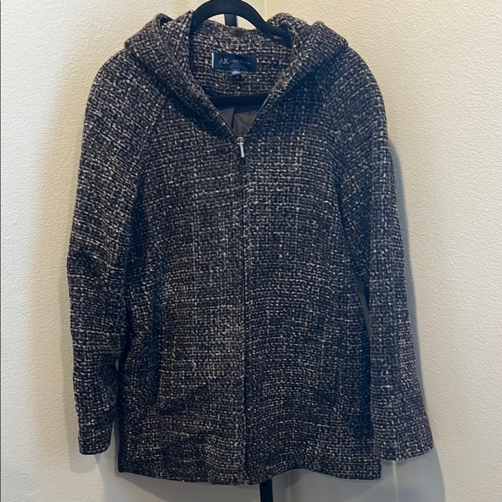 Anne Klein Black and White Textured Jacket